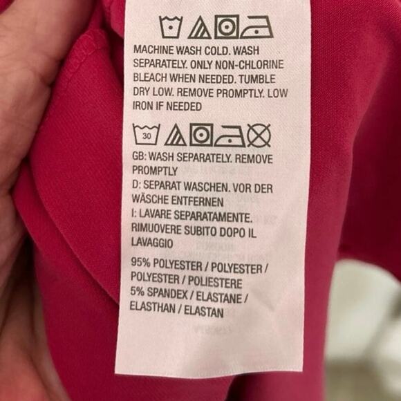 Susan Graver Liquid Knit Bright Pink A Line Midi Dress Summer Travel Size XS New - Picture 12 of 12